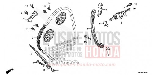 CAM CHAIN/TENSIONER CBR1000RAG de 2016